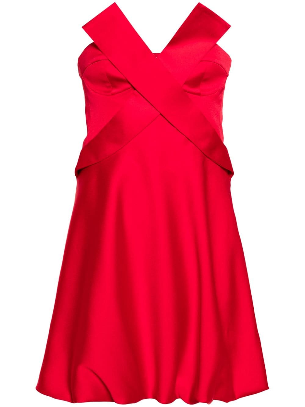 Genny strapless satin minidress - 564 RED von Genny