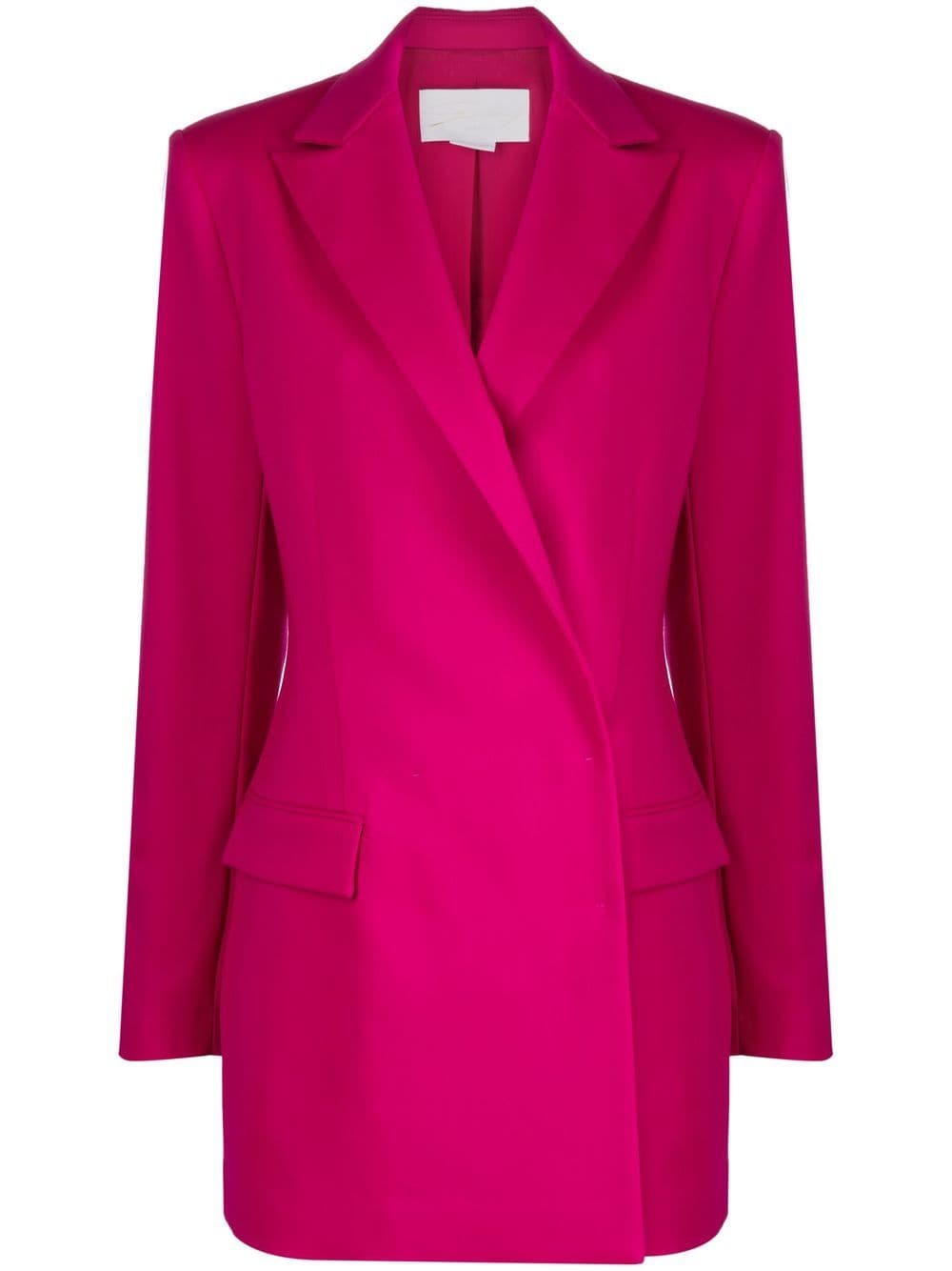 Genny wrap-front tailored blazer - Pink von Genny