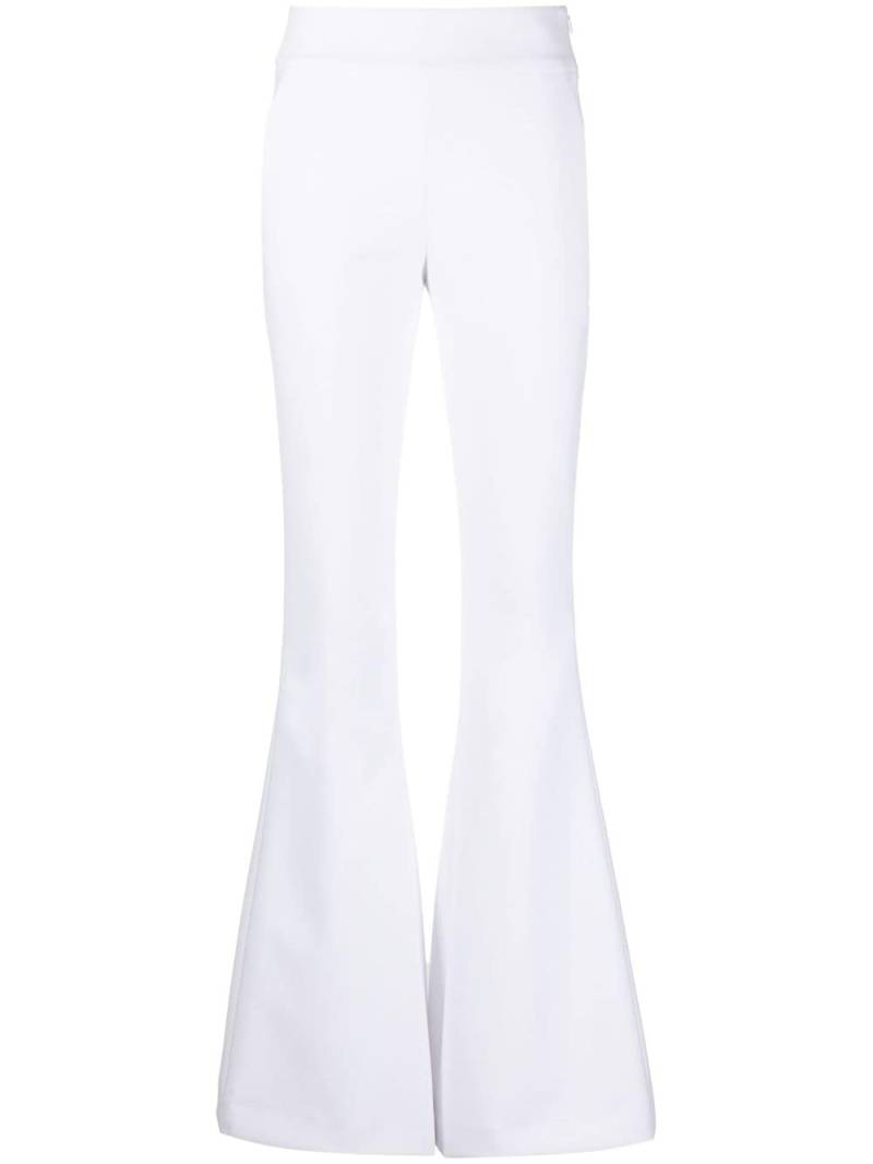 Genny zipped flared trousers - White von Genny