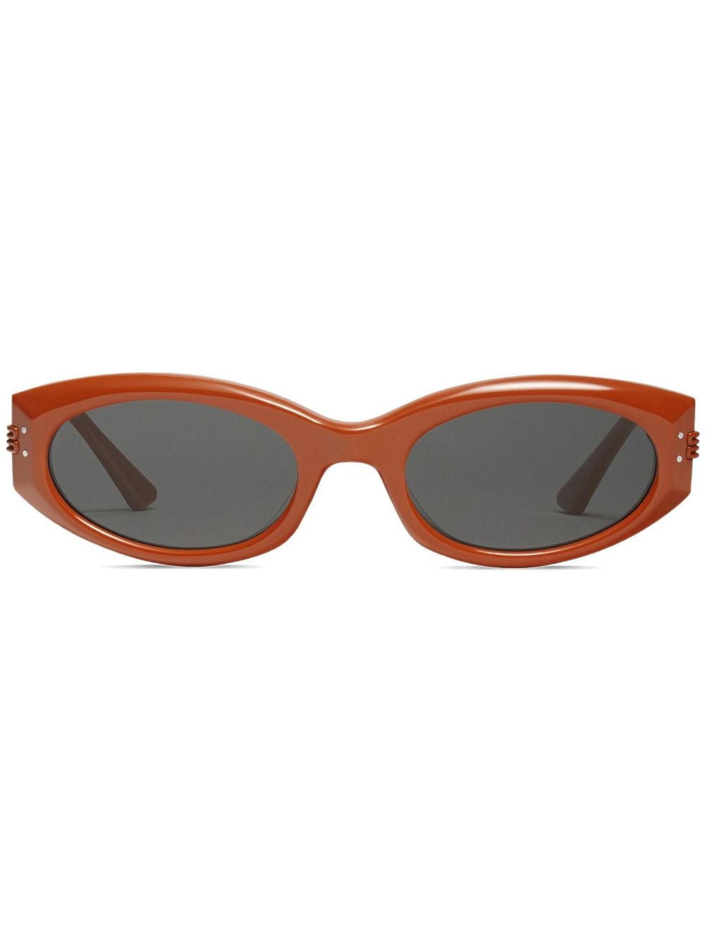 Gentle Monster rectangle-frame glossy-finish sunglasses - Brown von Gentle Monster