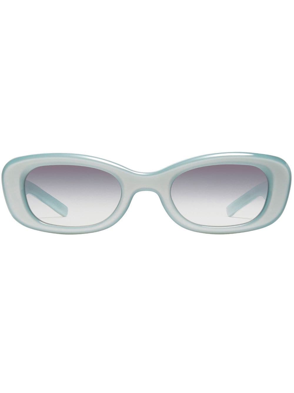 Gentle Monster two-tone oval sunglasses - Blue von Gentle Monster