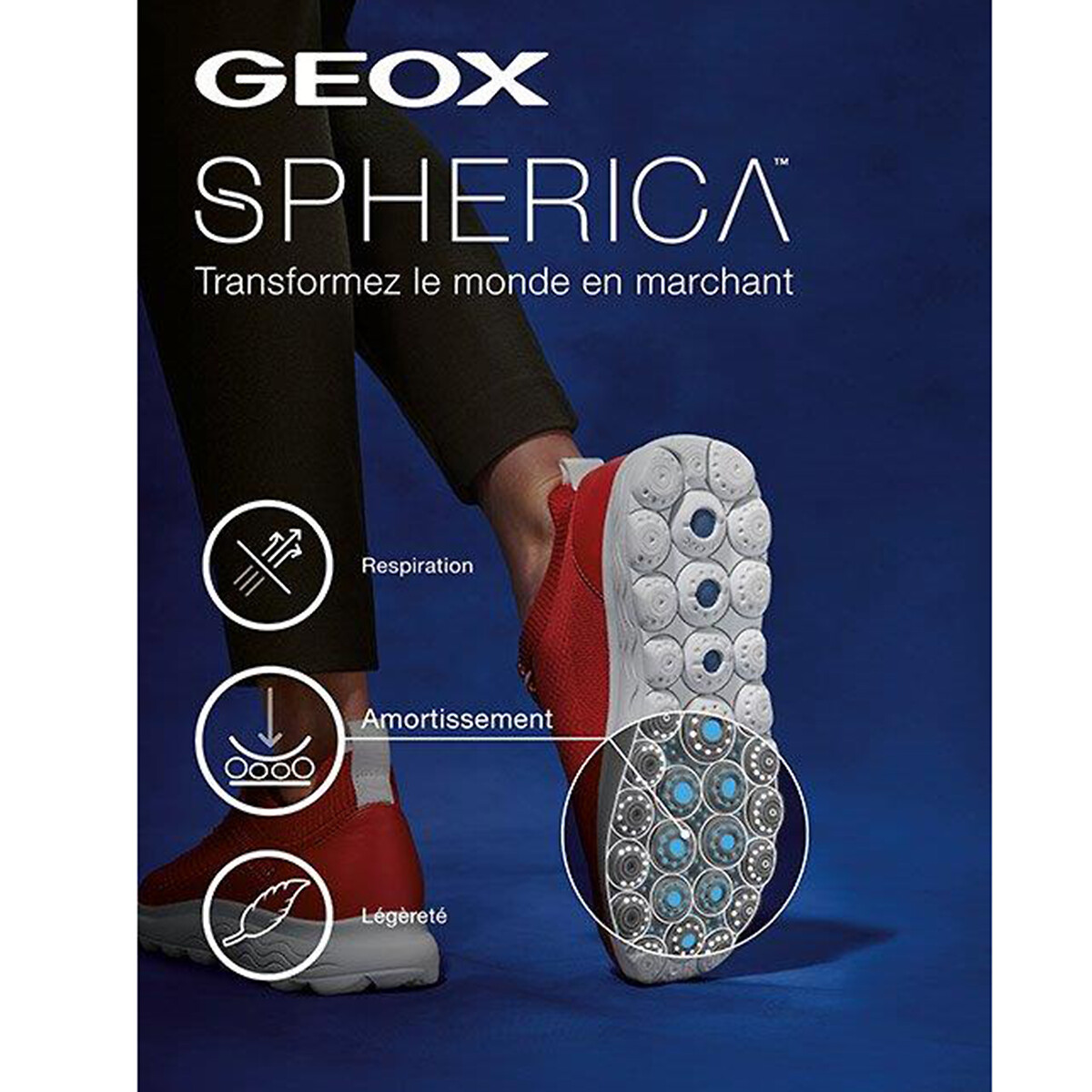 Atmungsaktive Sneakers Spherica Vintage Series von Geox