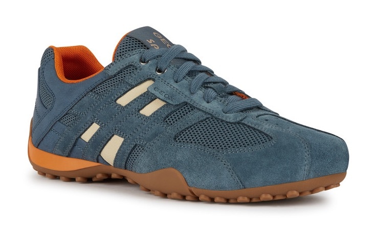 Geox Sneaker »UOMO SNAKE A«, mit stylischem Muster, Freizeitschuh, Halbschuh, Schnürschuh von Geox