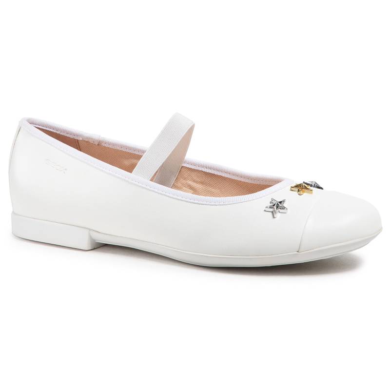 Halbschuhe Geox J Plie' B J1555B 000BC C1000 D Weiß von Geox