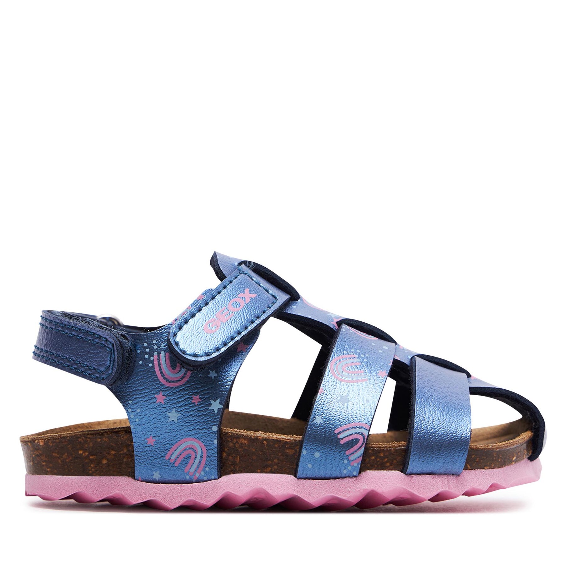 Sandalen Geox B Sandal Chalki Girl B452RA 000NF CF48T M Navy/Lt Pink von Geox