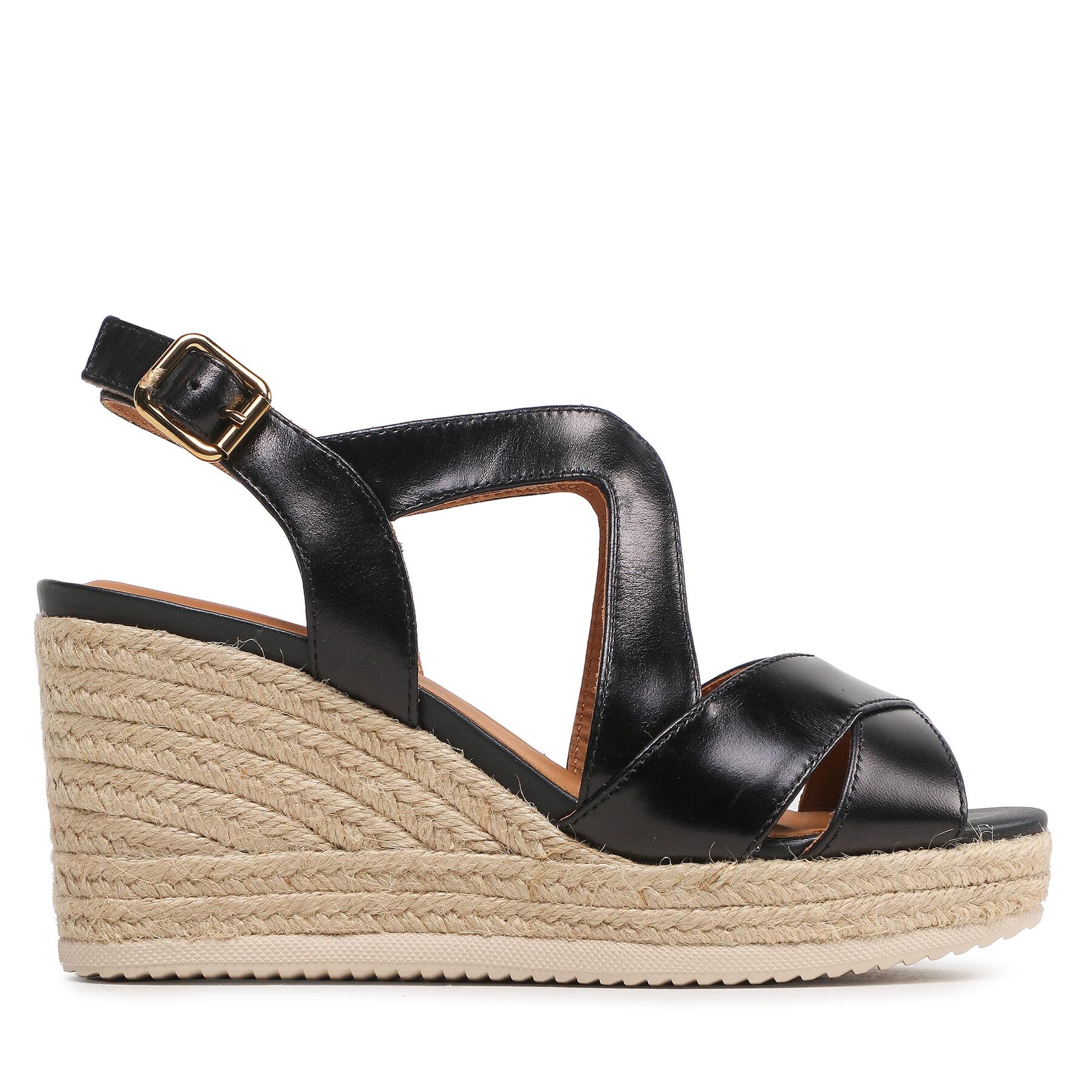 Espadrilles Geox D Ponza D35GVC00043C9999 Black von Geox