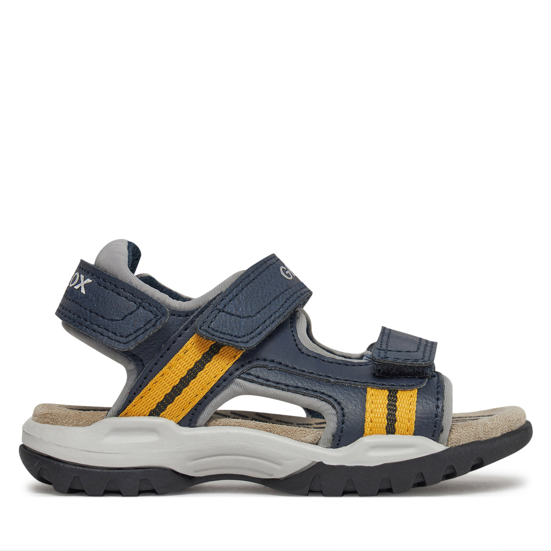 Sandalen Geox J Borealis Boy J450RA 015ME C0916 M Navy/Ochreyellow von Geox