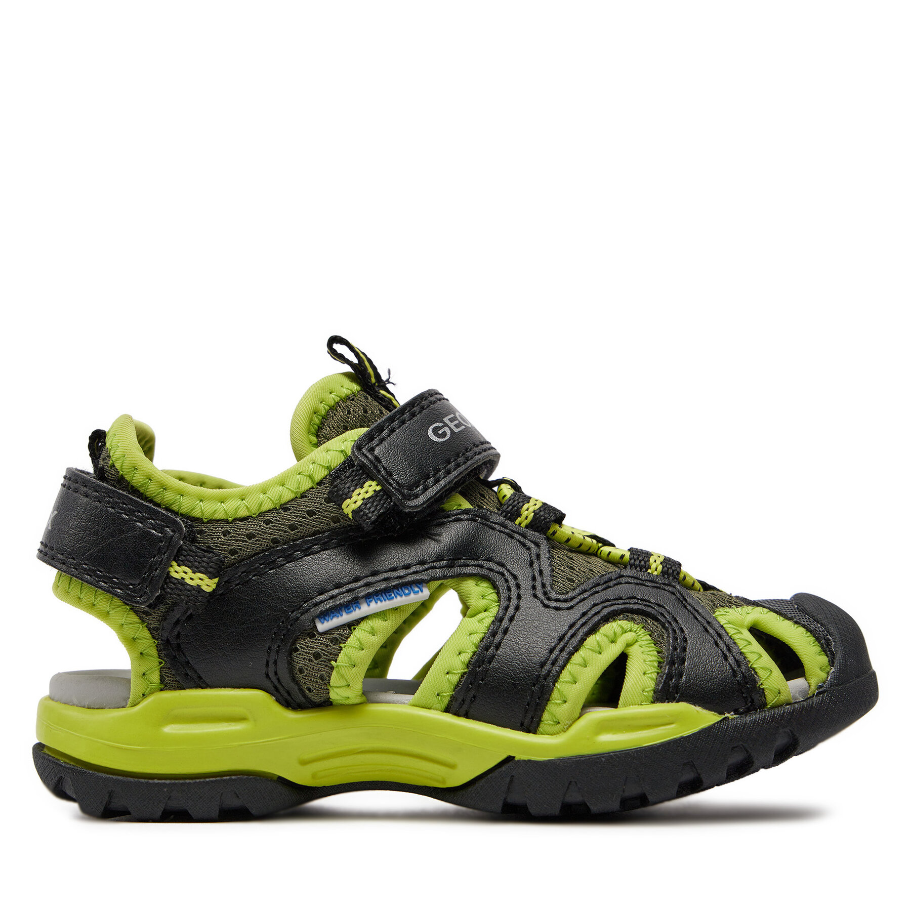 Sandalen Geox J Borealis Boy J450RC 014BU C0802 M Black/Lime von Geox