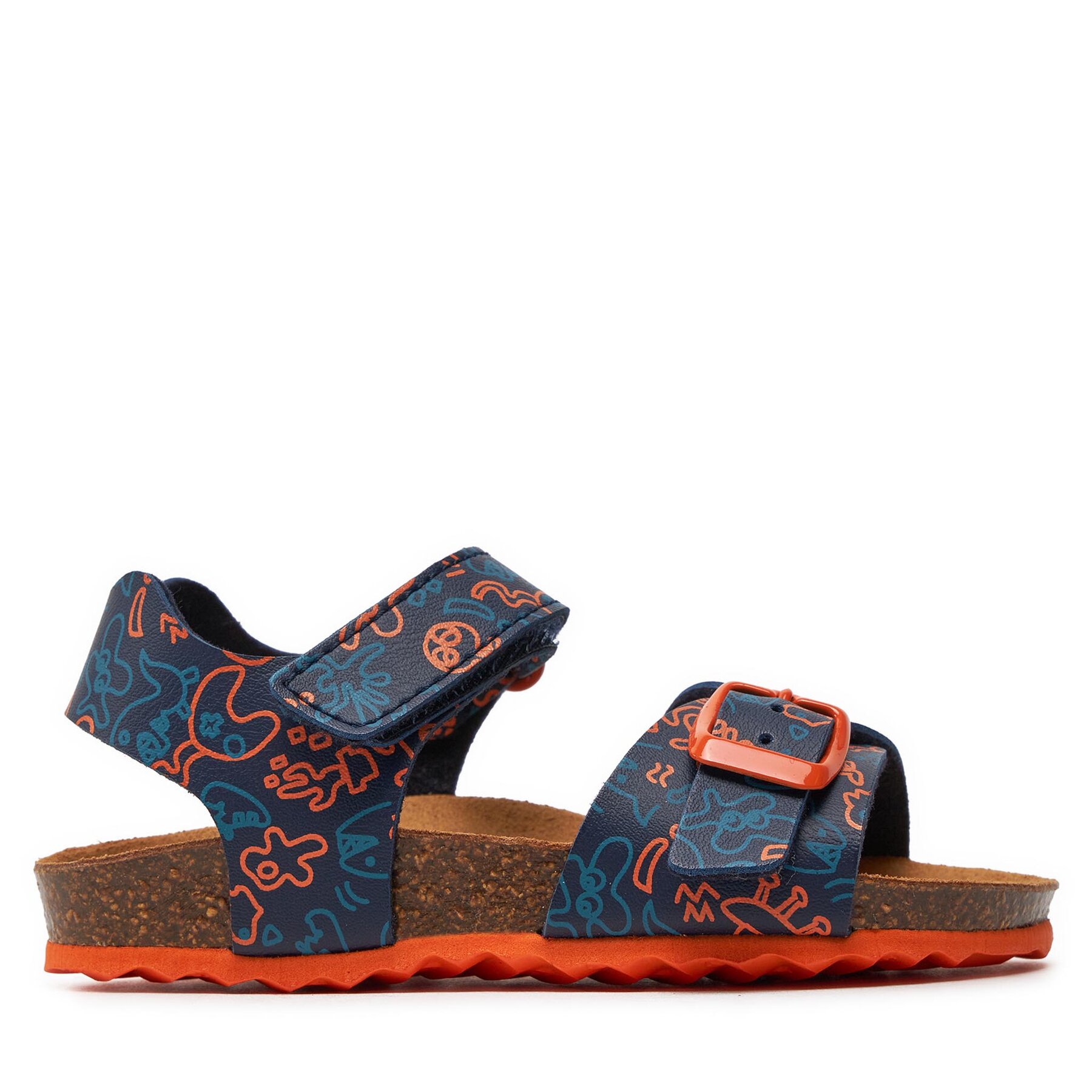 Sandalen Geox J Ghita Boy J028LB 0006A C0659 M Navy/Orange von Geox