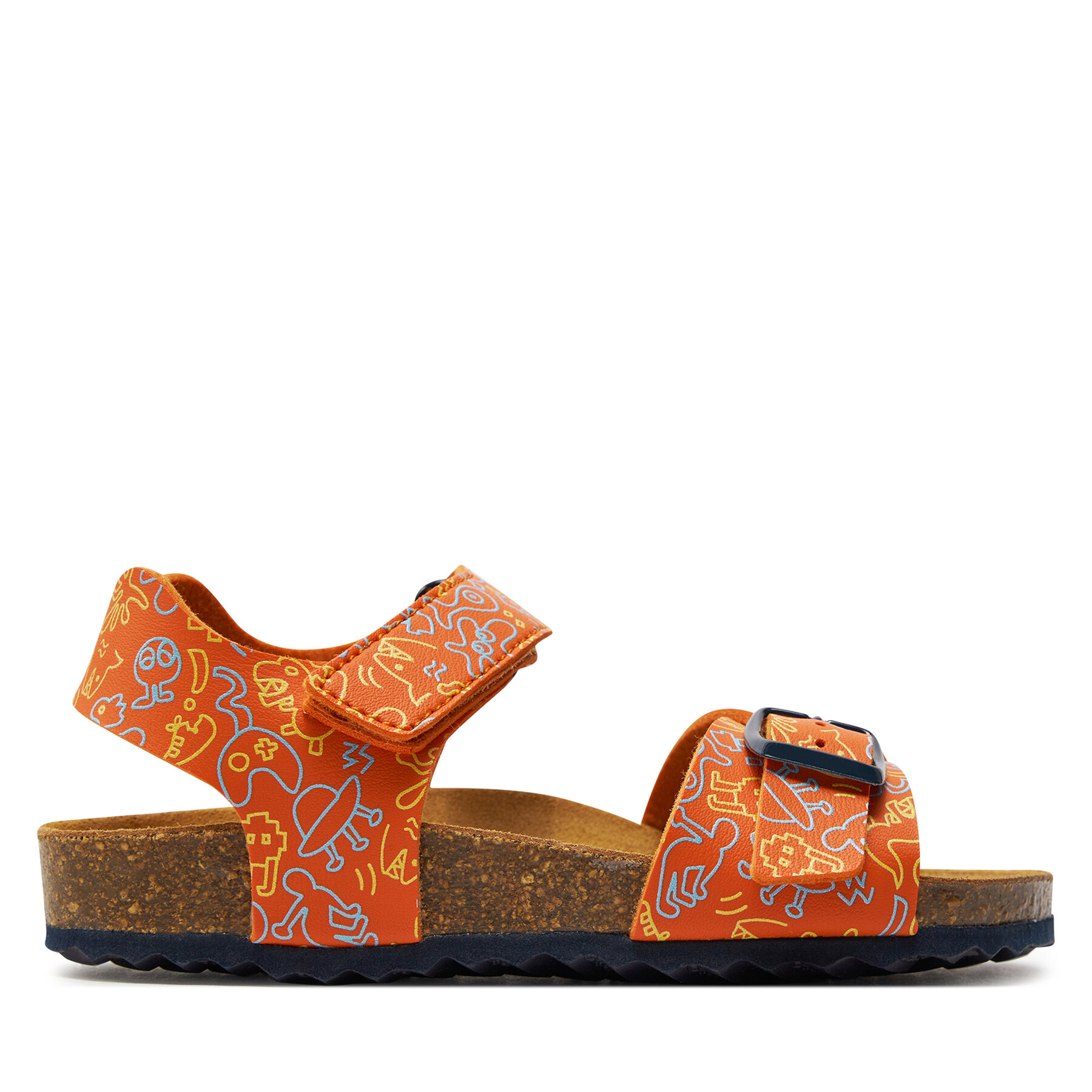 Sandalen Geox J Ghita Boy J028LB 0006A C0918 S Orange/Navy von Geox