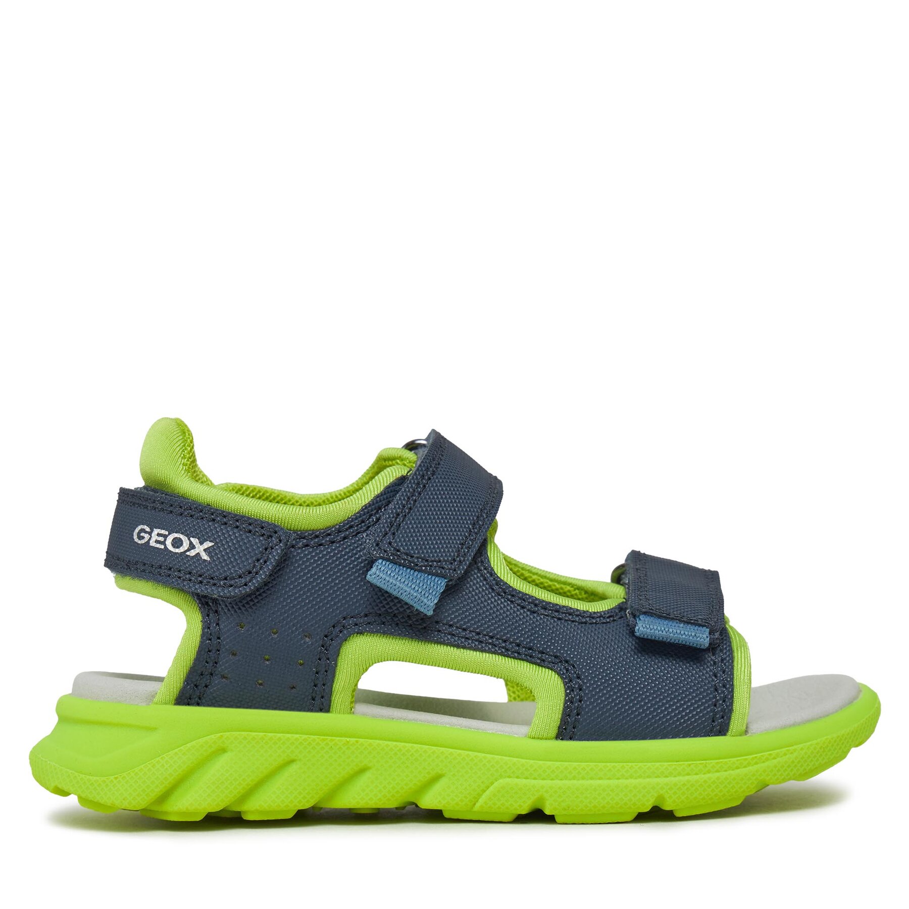 Sandalen Geox J Sandal Airadyum Bo J45F1A 01550 C0749 S Navy/Lime von Geox