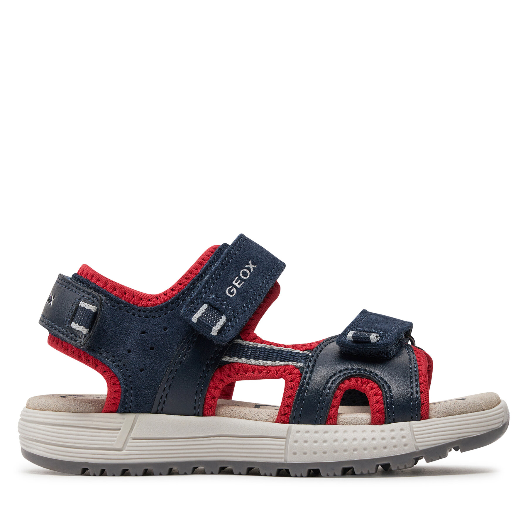 Sandalen Geox J Sandal Alben Boy J35AVA 01520 C0735 S Navy/Red von Geox