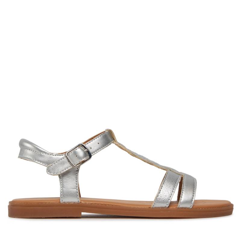 Sandalen Geox J Sandal Karly Girl J4535H 0NFQD C1007 D Silver von Geox