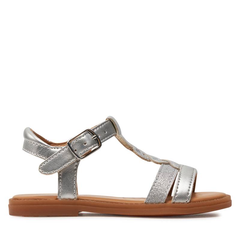 Sandalen Geox J Sandal Karly Girl J4535H 0NFQD C1007 M Silver von Geox