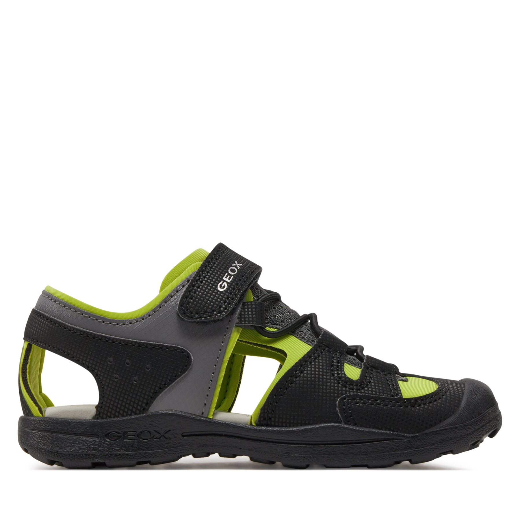 Sandalen Geox J Vaniett Boy J455XA 015CE C0802 S Black/Lime von Geox