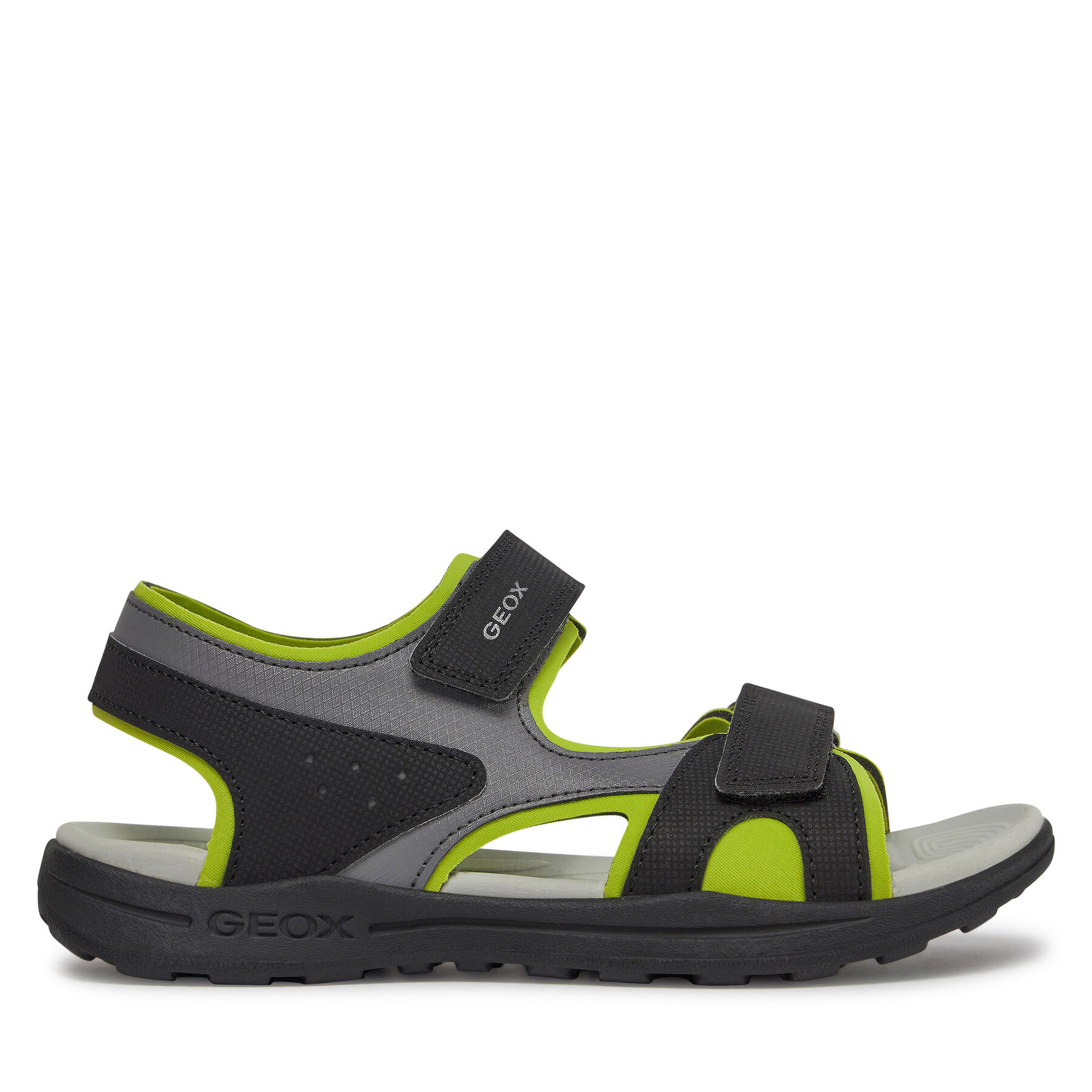 Sandalen Geox J Vaniett Boy J455XC 015CE C0802 S Black/Lime von Geox