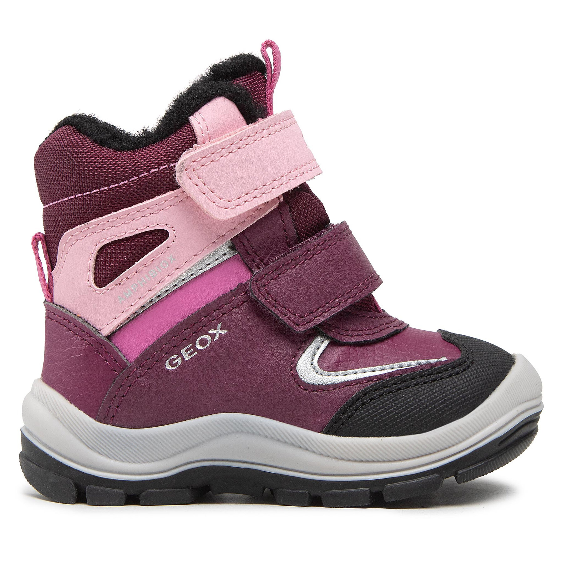 Schneeschuhe Geox B Flanfil G.B Abx F B263WF 050FU C7DE8 M Burgundy/Pink von Geox