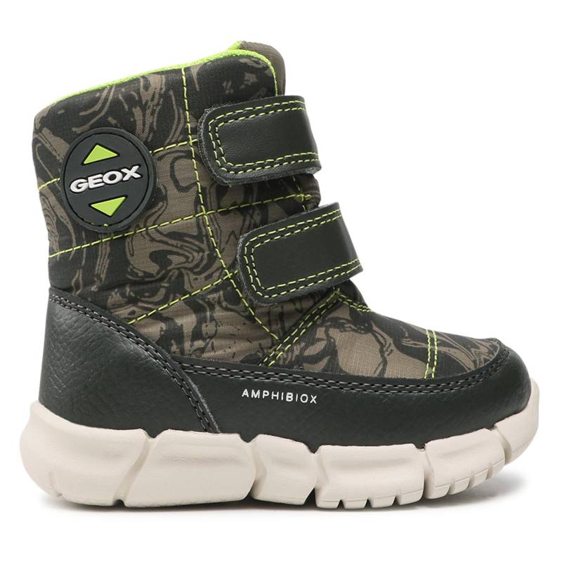 Schneeschuhe Geox B Flexyper B.B Abx C B043PC 0MNBU C3Y7N M Mimetic/Lime von Geox