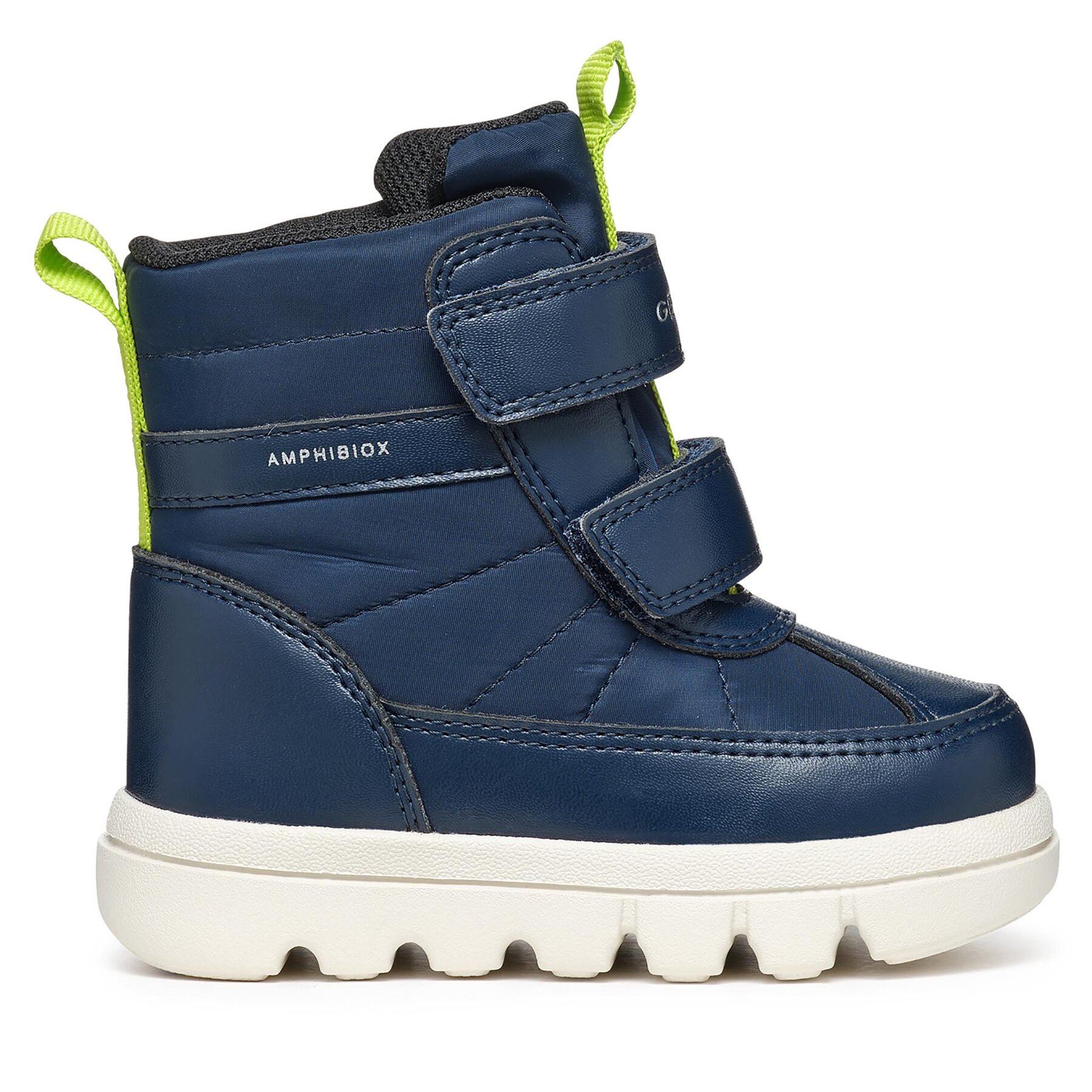 Schneeschuhe Geox B Willaboom Boy B Ab B365BG 0FU54 C0749 S Navy/Lime von Geox