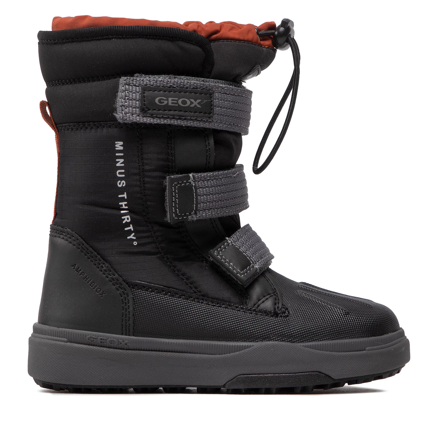 Schneeschuhe Geox J Bunshee Pg B Abx B J26D8B 0FUME C9BN6 S Black/Rust von Geox