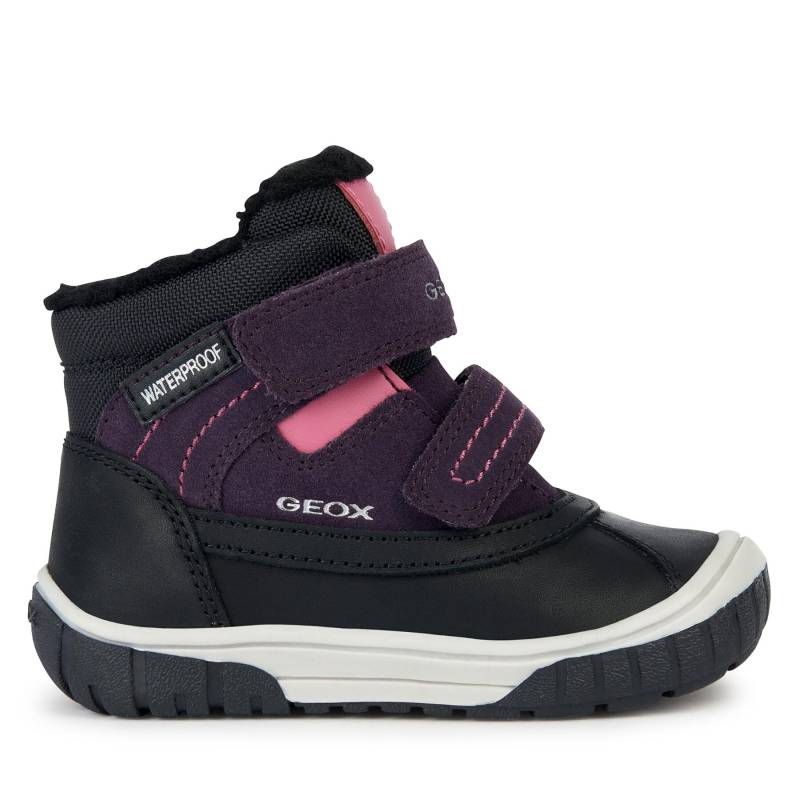 Schnürschuhe Geox B Omar Girl Wpf B262LD 022FU C9233 M Black/Violet von Geox