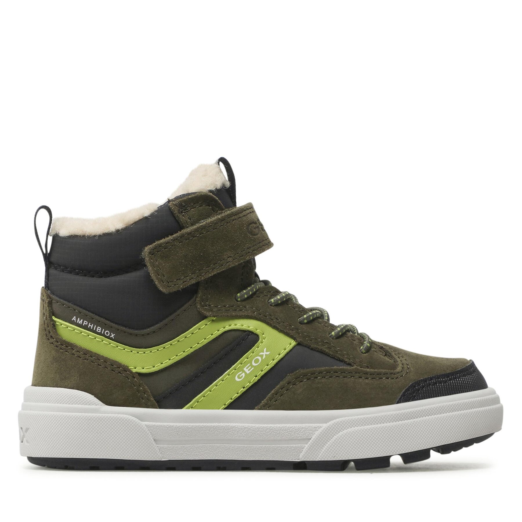 Schnürschuhe Geox J Weemble B. B Abx A J26HCA 0ME22 C3X3S S Dk Green/Lime Green von Geox