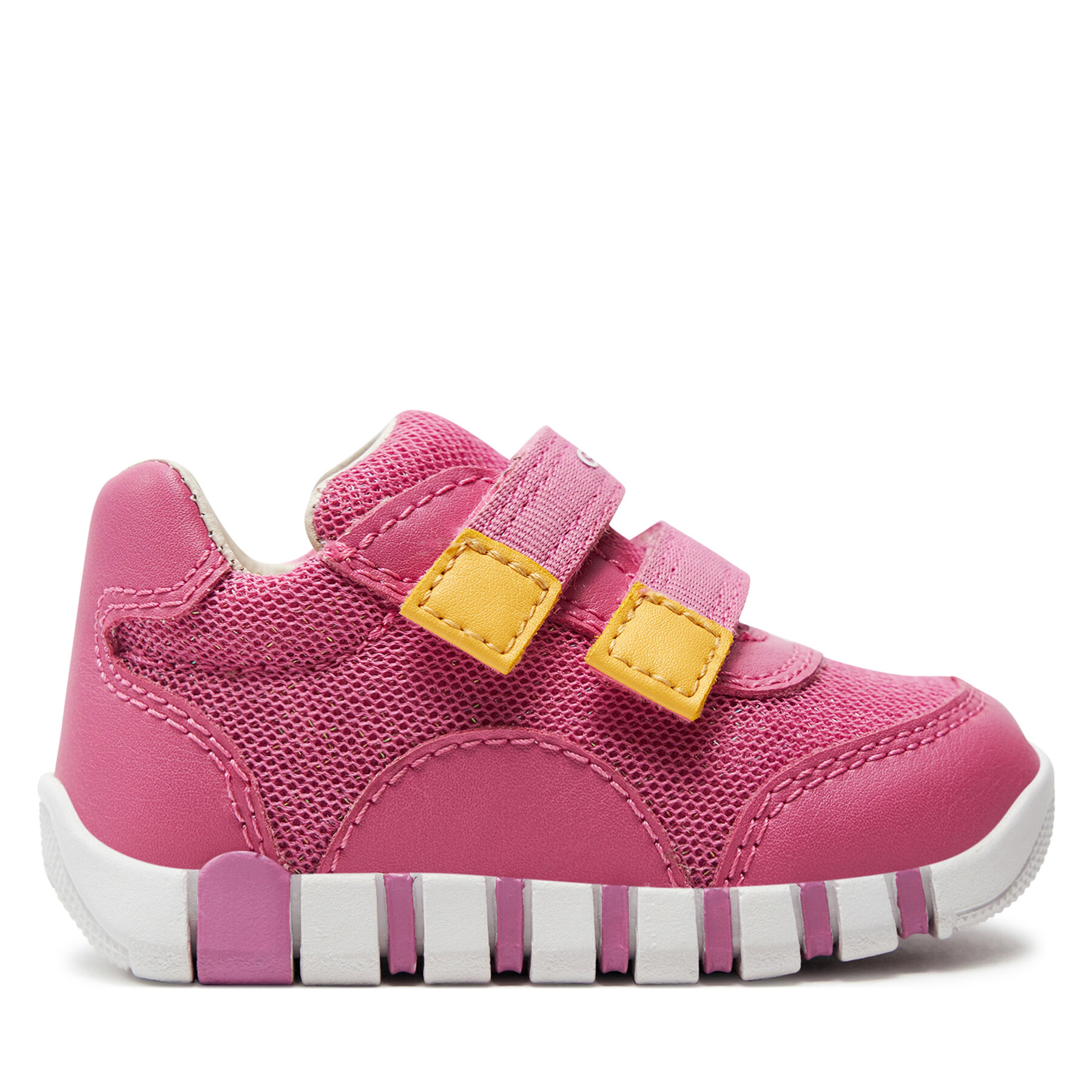 Sneakers Geox B Iupidoo Girl B3558A 0GNBC C8F2V Dk Pink/Yellow von Geox