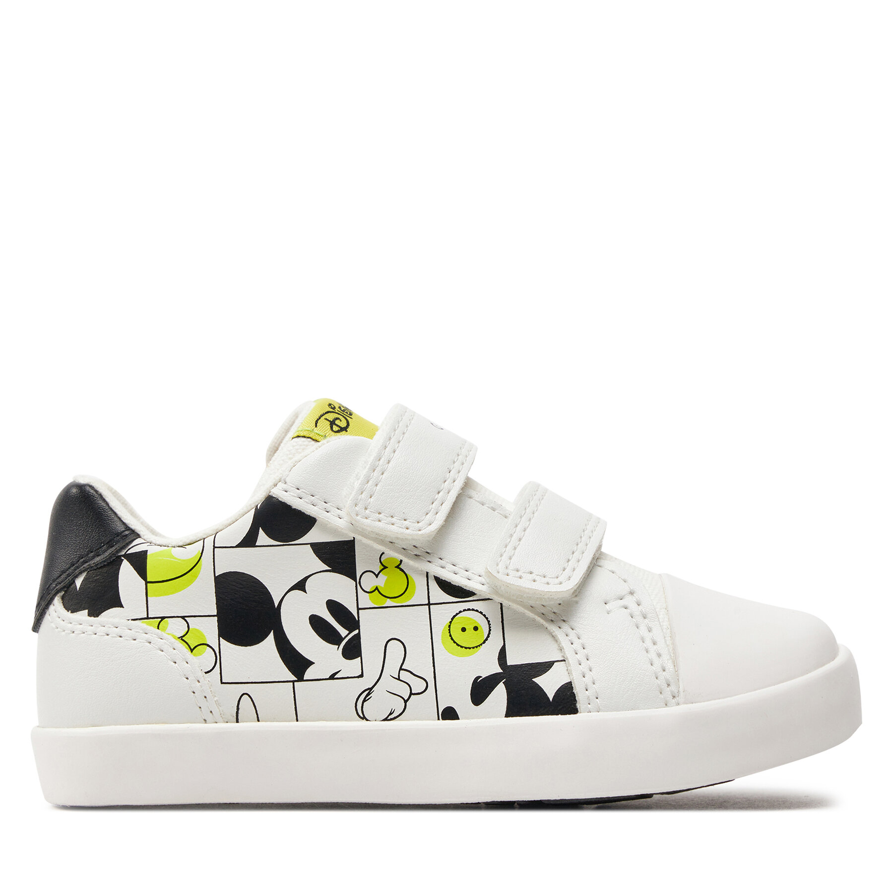 Sneakers Geox B Kilwi Boy B45A7D 08554 C0552 S White/Fluo Yellow von Geox