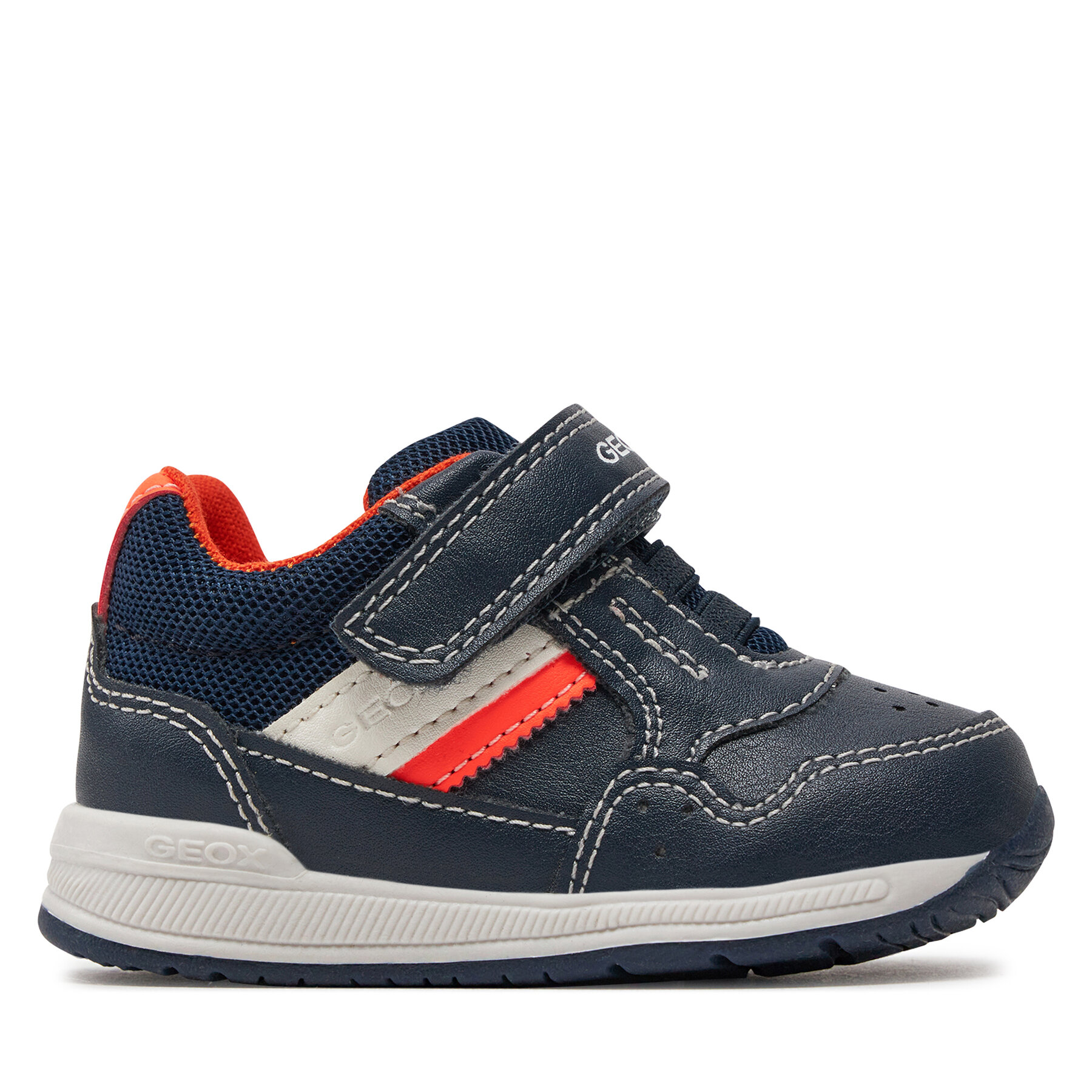 Sneakers Geox B Rishon B. A B250RA 0BC14 C4324 Navy/Fluo Orange von Geox