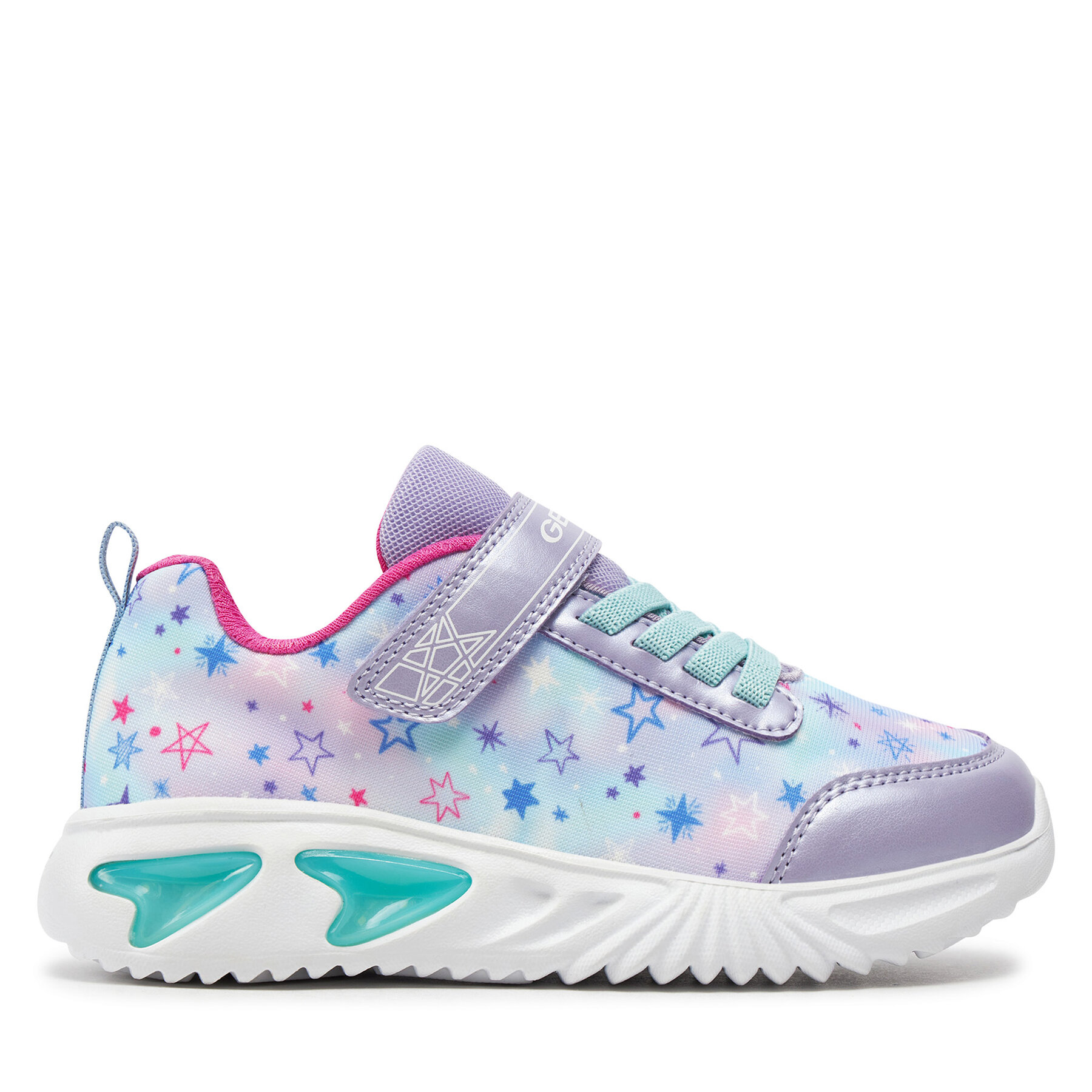 Sneakers Geox J Assister Girl J45E9B 02ANF C8888 D Lilac/Watersea von Geox