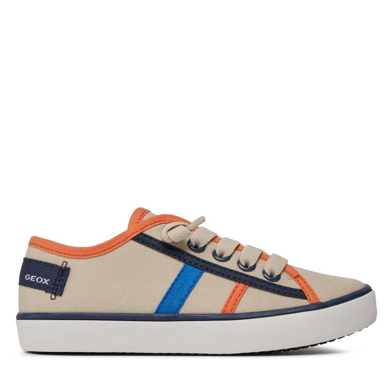 Sneakers Geox J Gisli Boy J455CA 00010 C0053 S Beige/Orange von Geox