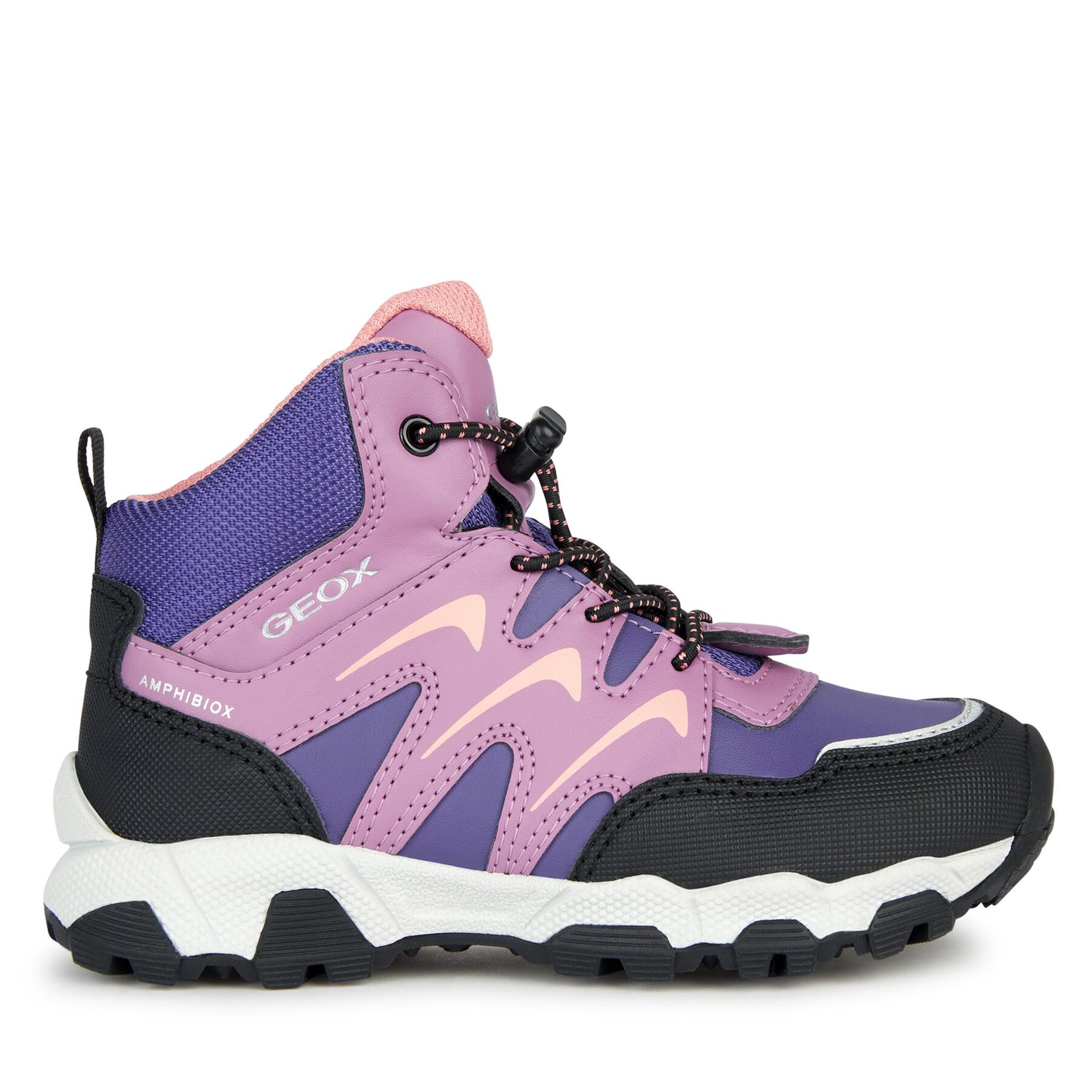 Schnürschuhe Geox J Magnetar G. B Abx J264LB 054FU C8382 S Violet/Orange von Geox