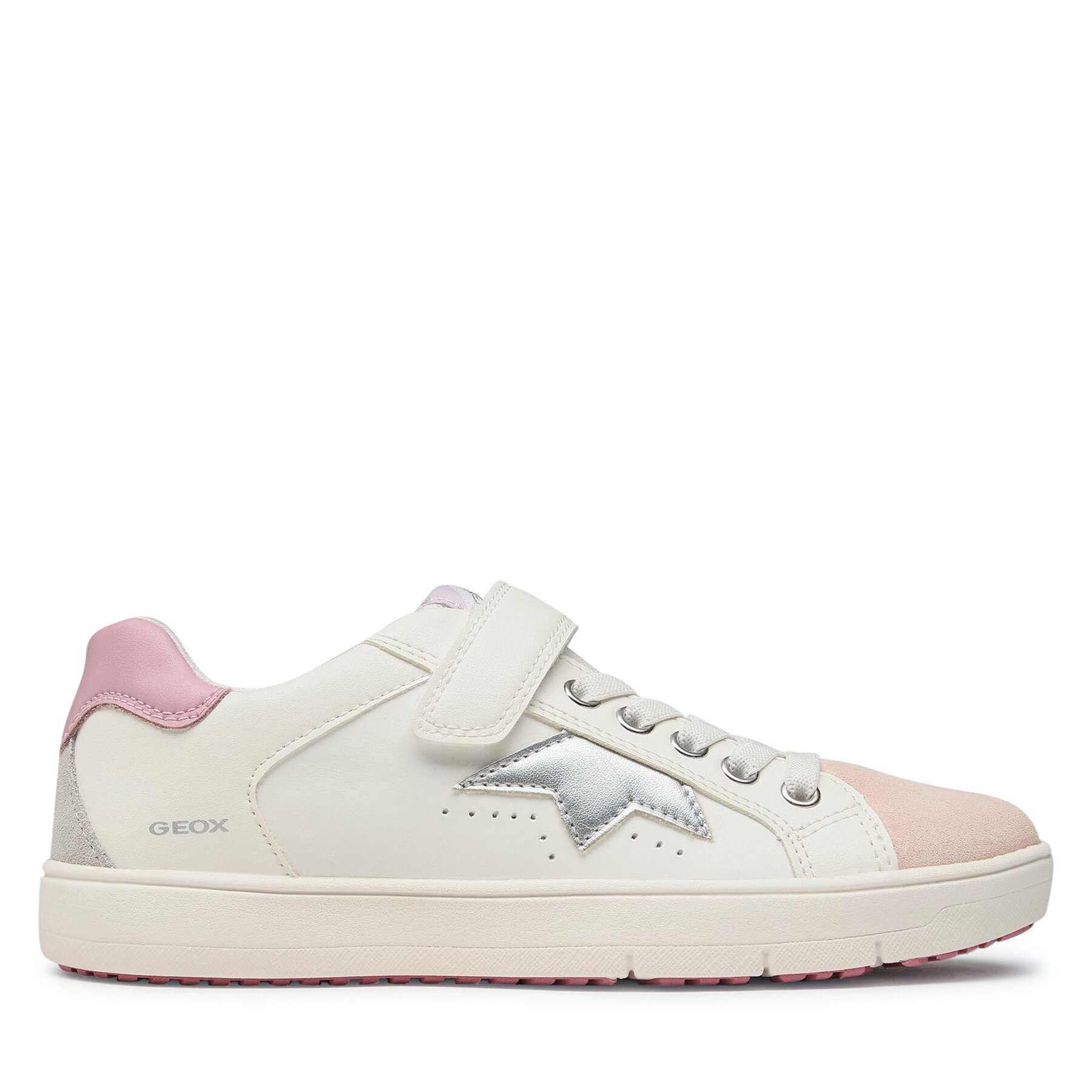 Sneakers Geox J Silenex Girl J35DWA08554C0674 D White/Rose von Geox