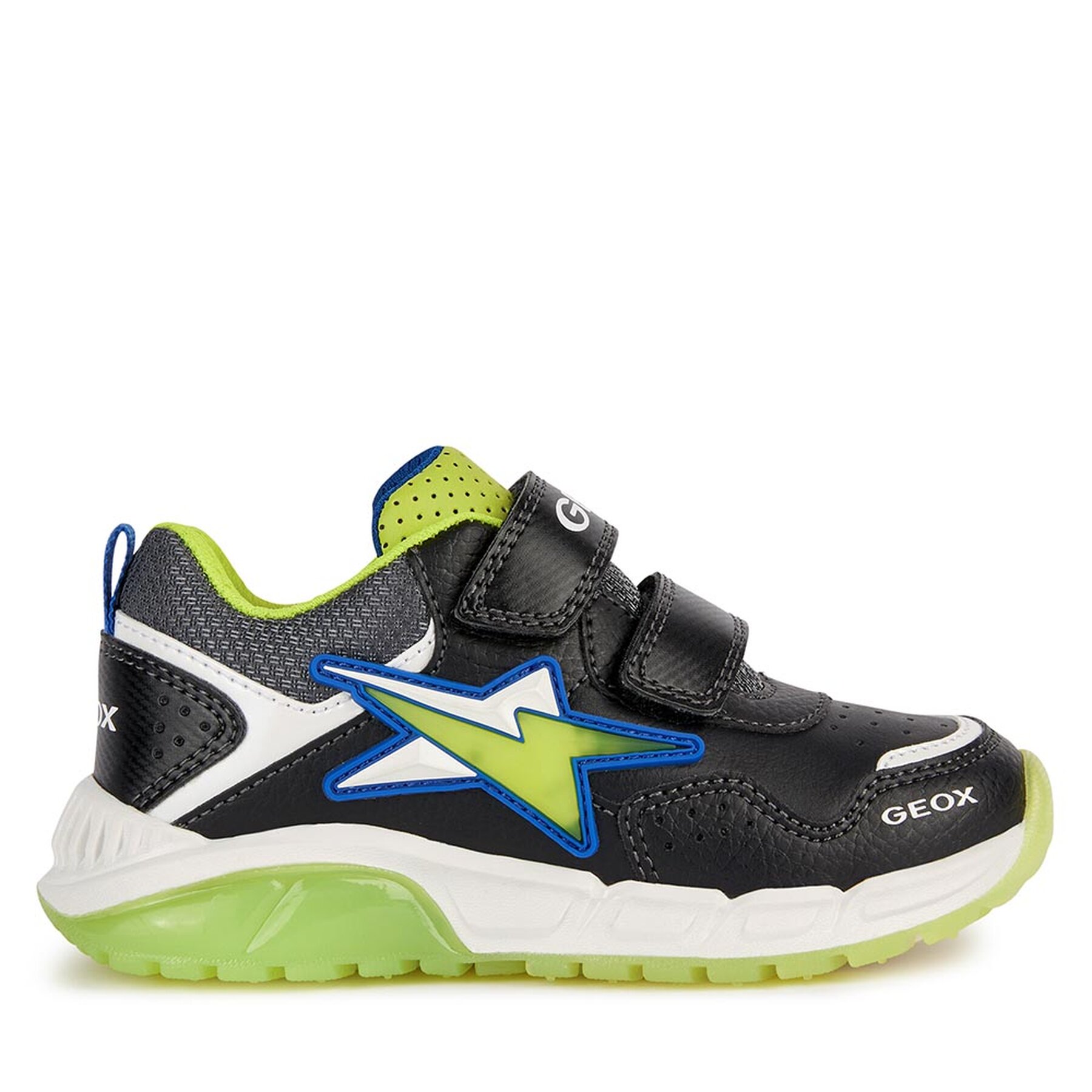 Sneakers Geox J Spaziale Boy J36CQA 0BU11 C0802 DD Black/Lime von Geox