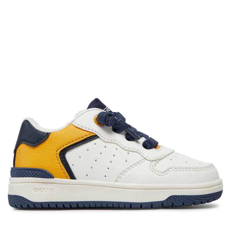 Sneakers Geox J Washiba Boy J45LQB 05411 C0592 M White/Yellow von Geox