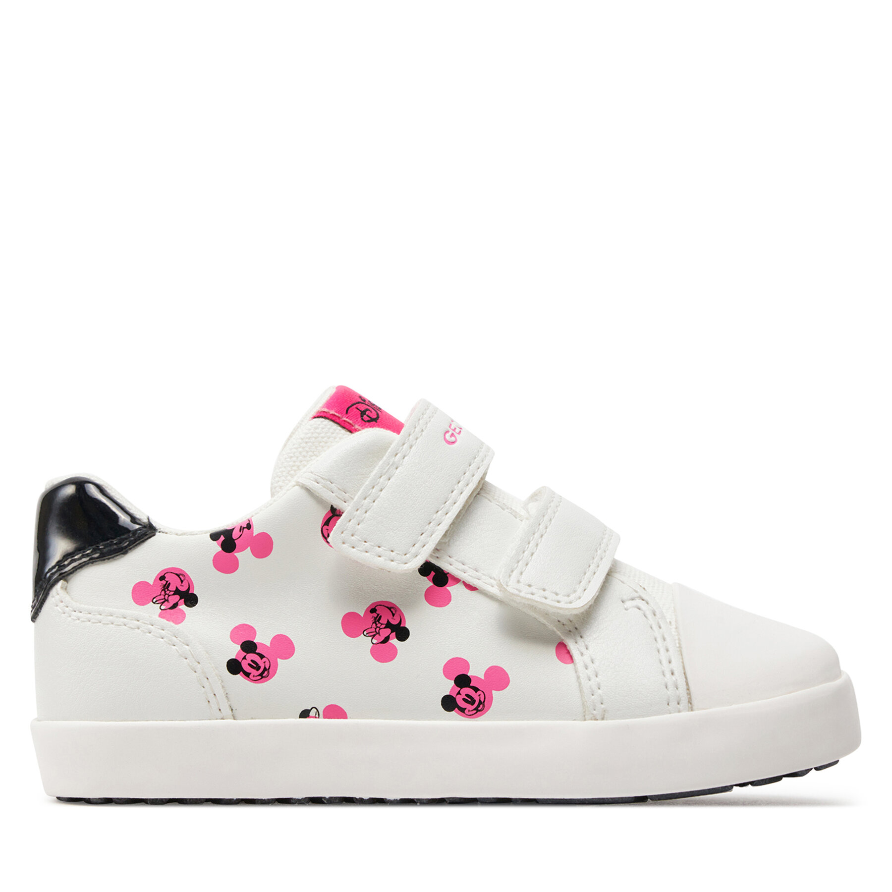 Sneakers aus Stoff Geox B Kilwi Girl B45D5D 08554 C1441 S White/Fluofuchsia von Geox