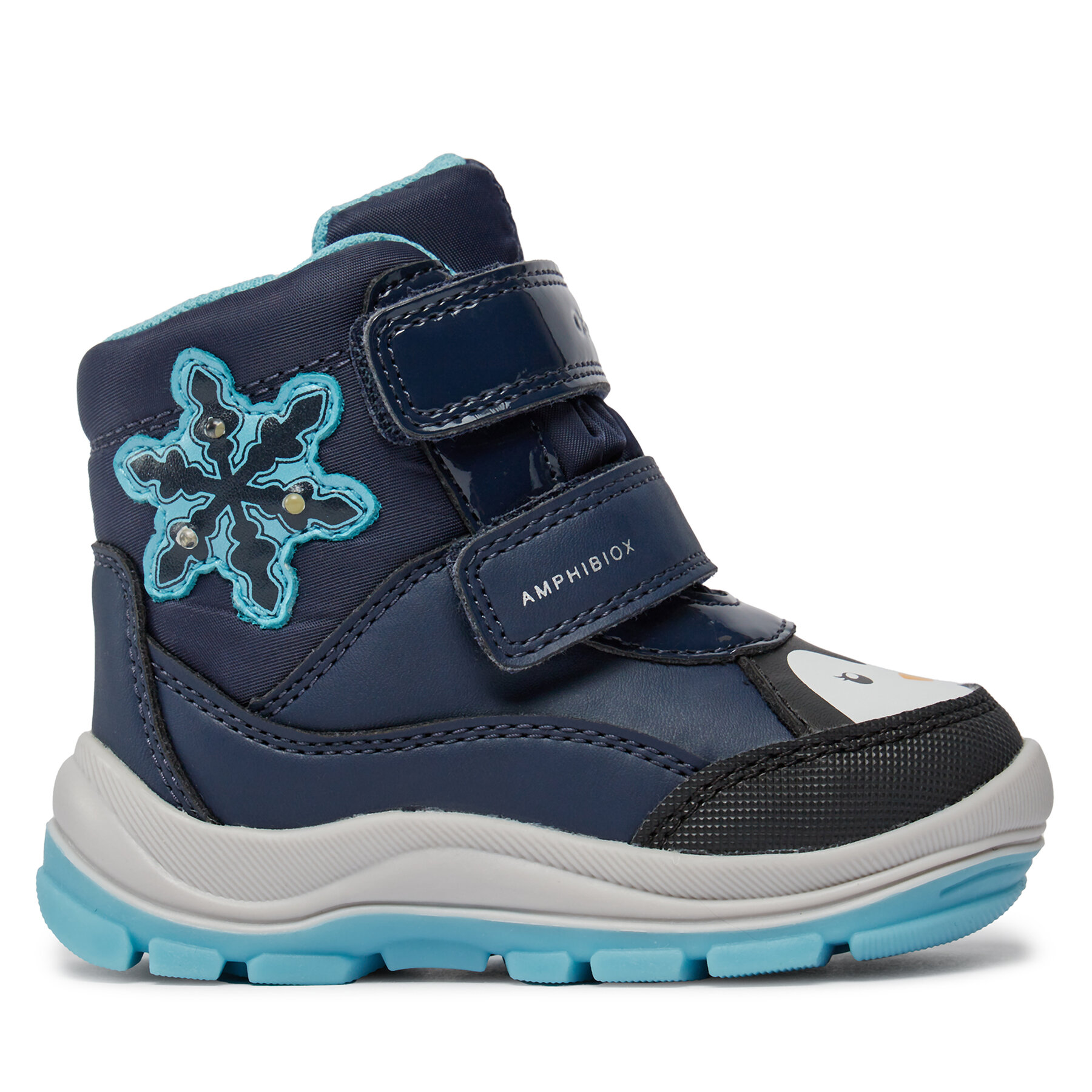 Stiefel Geox B Flanfil Girl B Abx B363WA 054FU CF4N4 M Navy/Turquoise von Geox