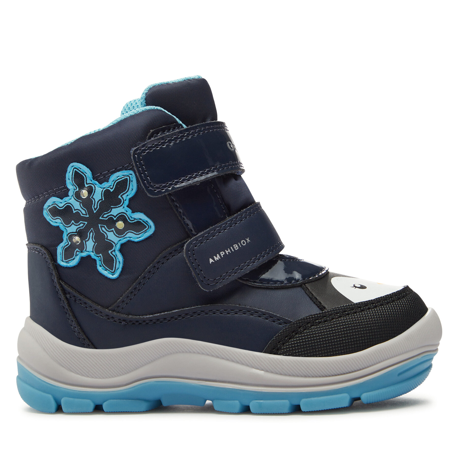 Stiefel Geox B Flanfil Girl B Abx B363WA 054FU CF4N4 S Navy/Turquoise von Geox