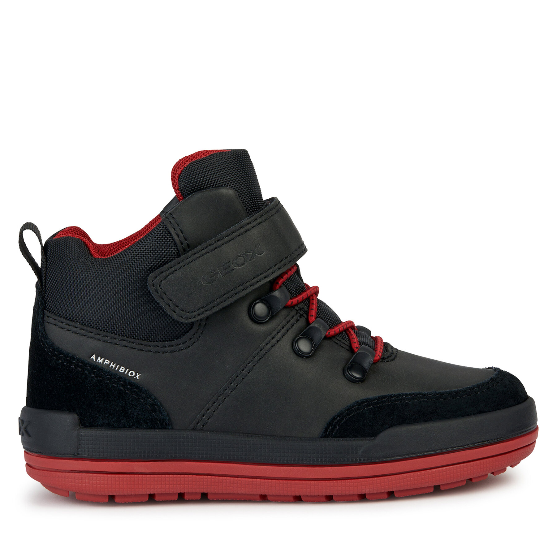 Stiefel Geox J Charz Boy B Abx J36F3A 0MEFU C0048 S Black/Red von Geox