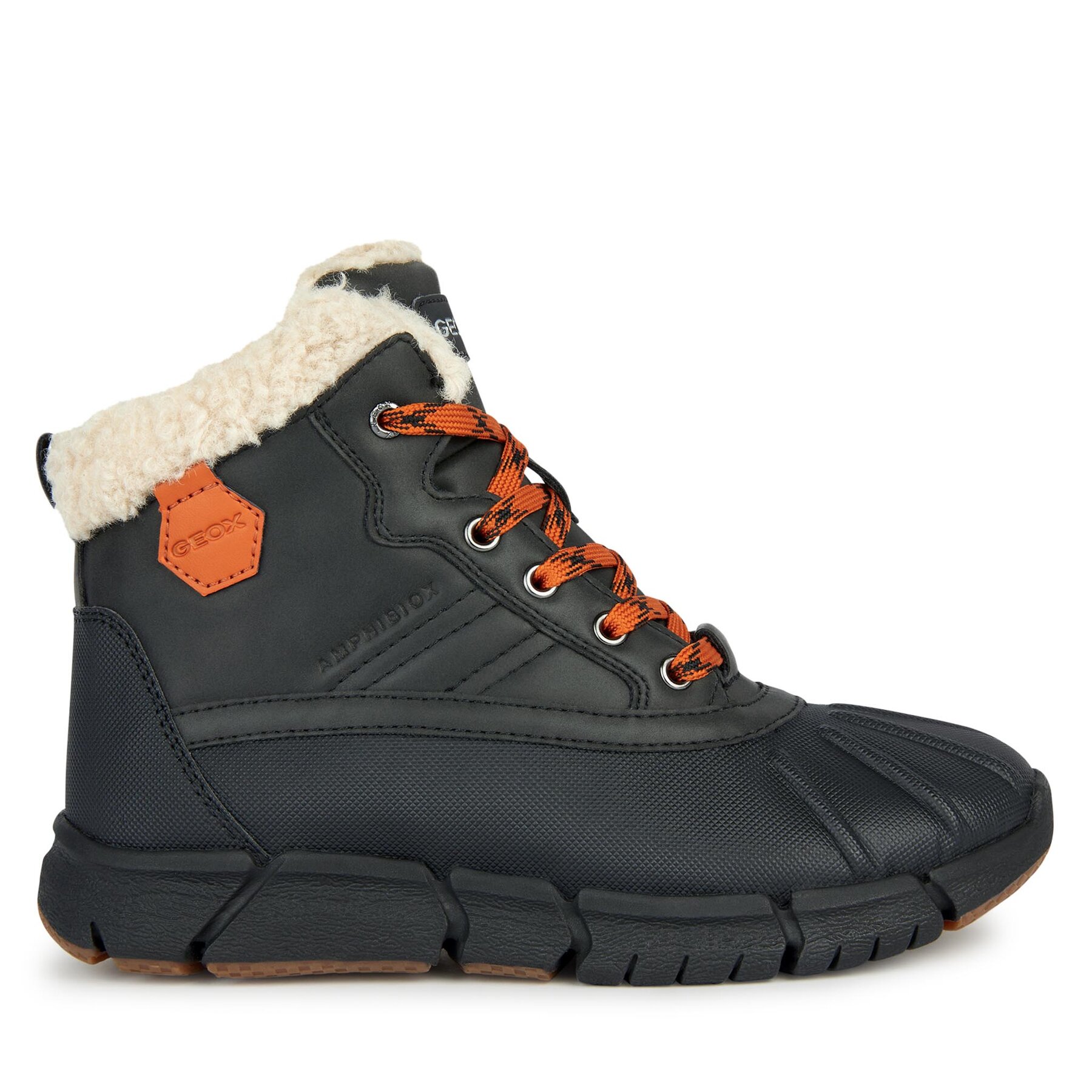 Stiefel Geox J Flexyper Boy B Abx J269XE 0ME50 C0038 M Black/Orange von Geox