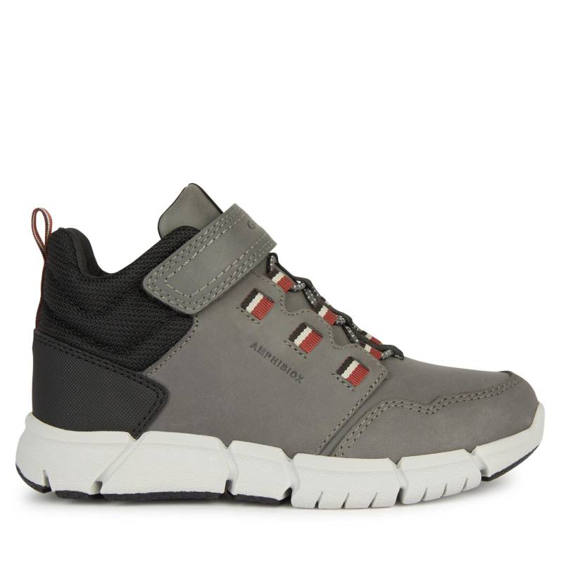 Schnürschuhe Geox J Flexyper Boy B Abx J949XA 032FU C1102 S Grey/Dk Red von Geox