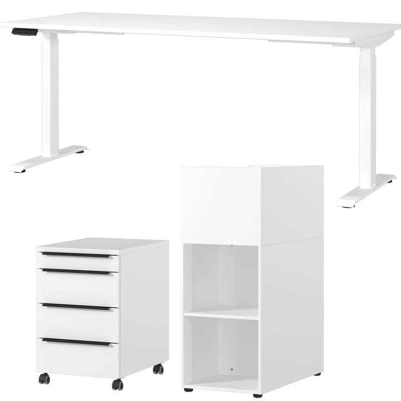 GERMANIA Büromöbel-Set »Mailand«, (3 tlg.), inkl. Schreibtisch, Rollcontainer und Raumteiler von Germania