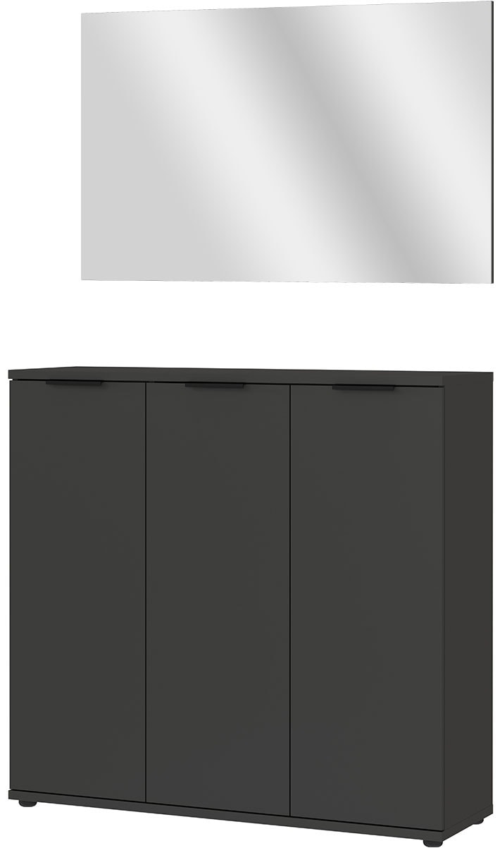 GERMANIA Garderoben-Set »Stanton«, (2 St.), Garderoben-Set bestehend aus 1 Schuhschrank und 1 Spiegel von Germania