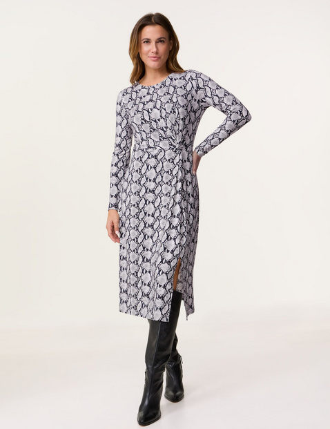 GERRY WEBER Damen Midikleid in Animal-Print Viskose Mehrfarbig von Gerry Weber