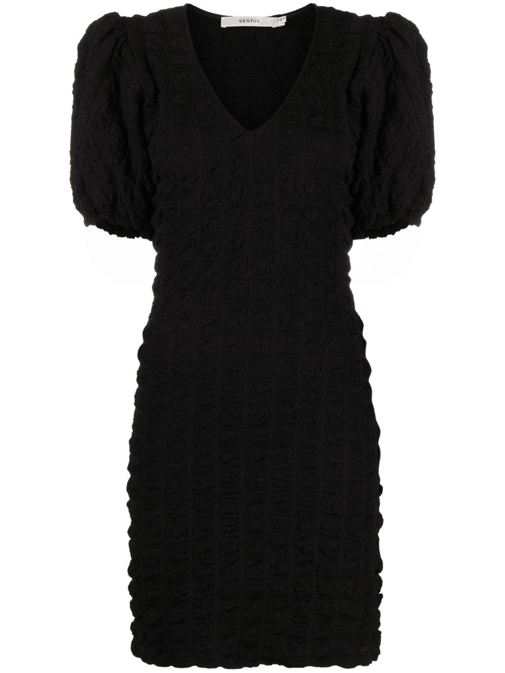 Gestuz Alleny puff-sleeve dress - Black von Gestuz