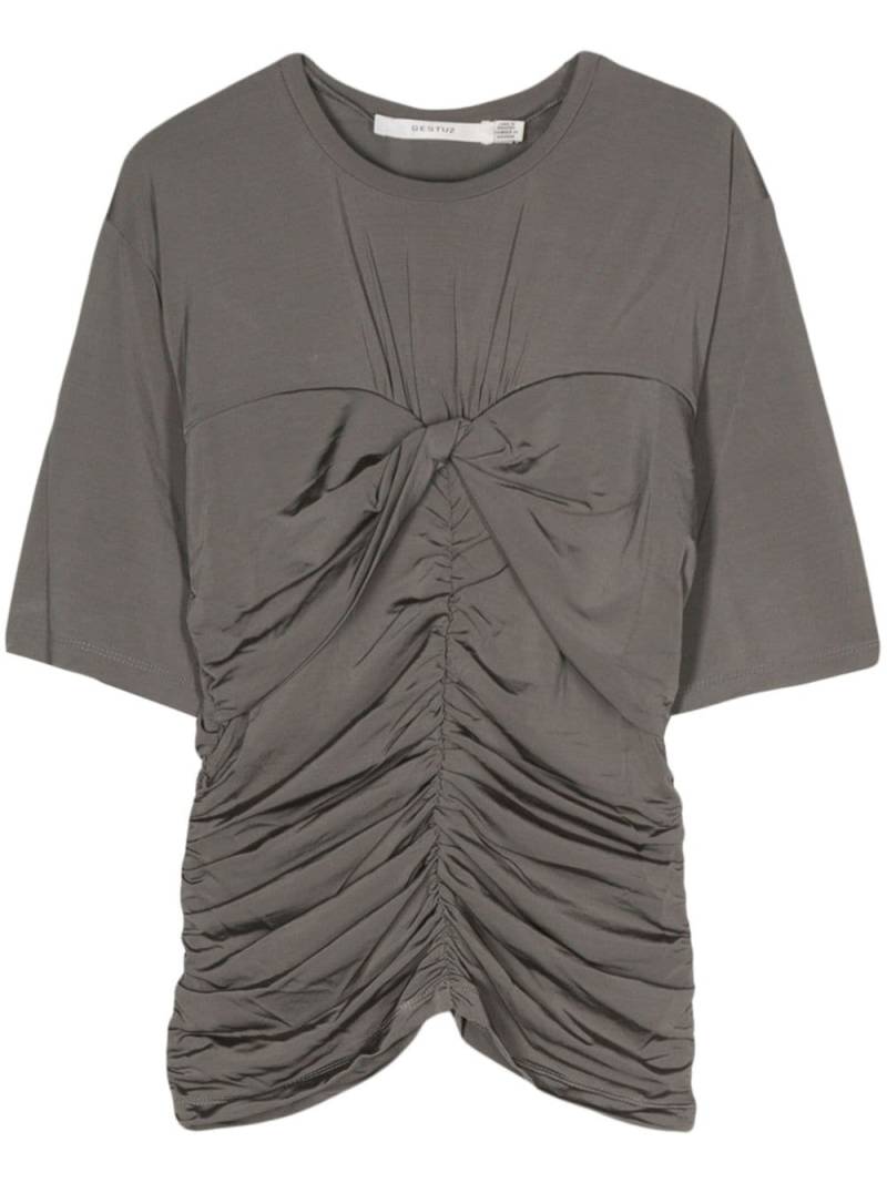 Gestuz AshaGZ draped T-shirt - Grey von Gestuz