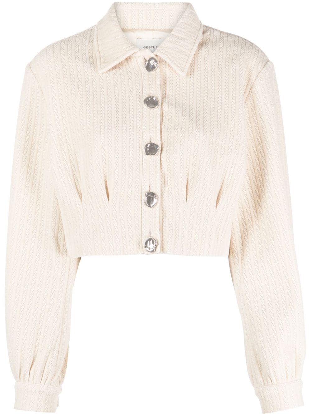 Gestuz ElnoraGZ cropped jacket - Neutrals von Gestuz