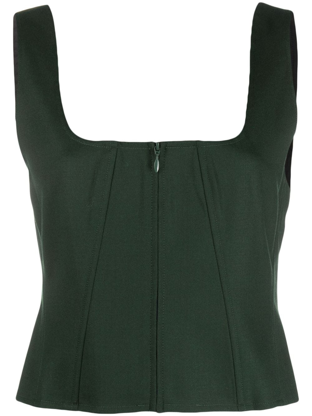 Gestuz FenayaGZ corset top - Green von Gestuz