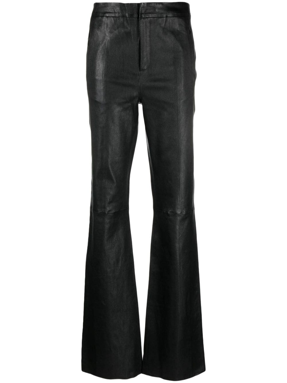 Gestuz IvyGZ leather slim-fit trousers - Black von Gestuz