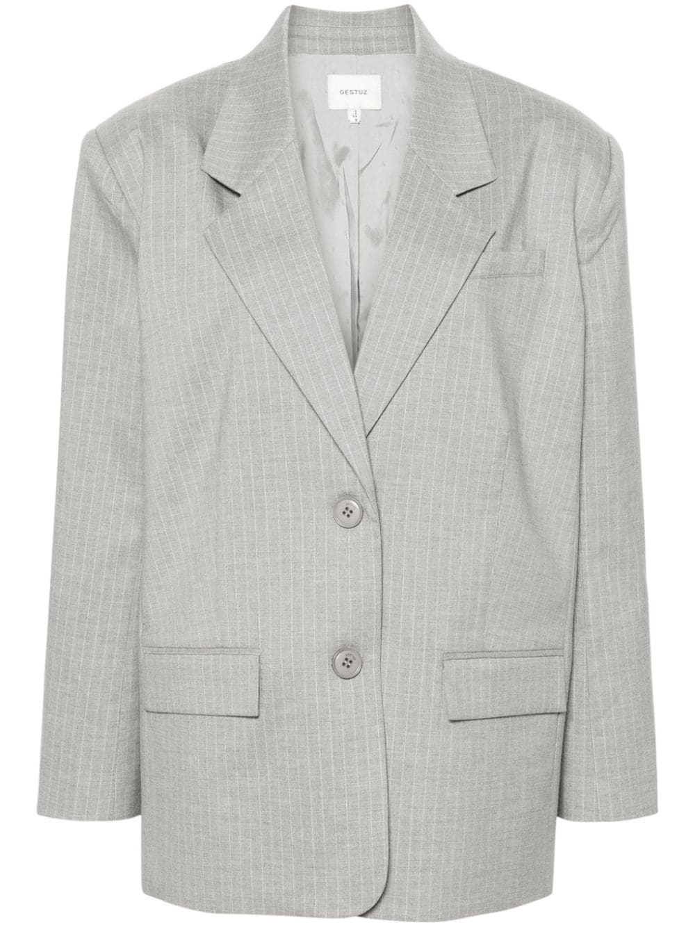 Gestuz PaulaGZ pinstriped blazer - Grey von Gestuz